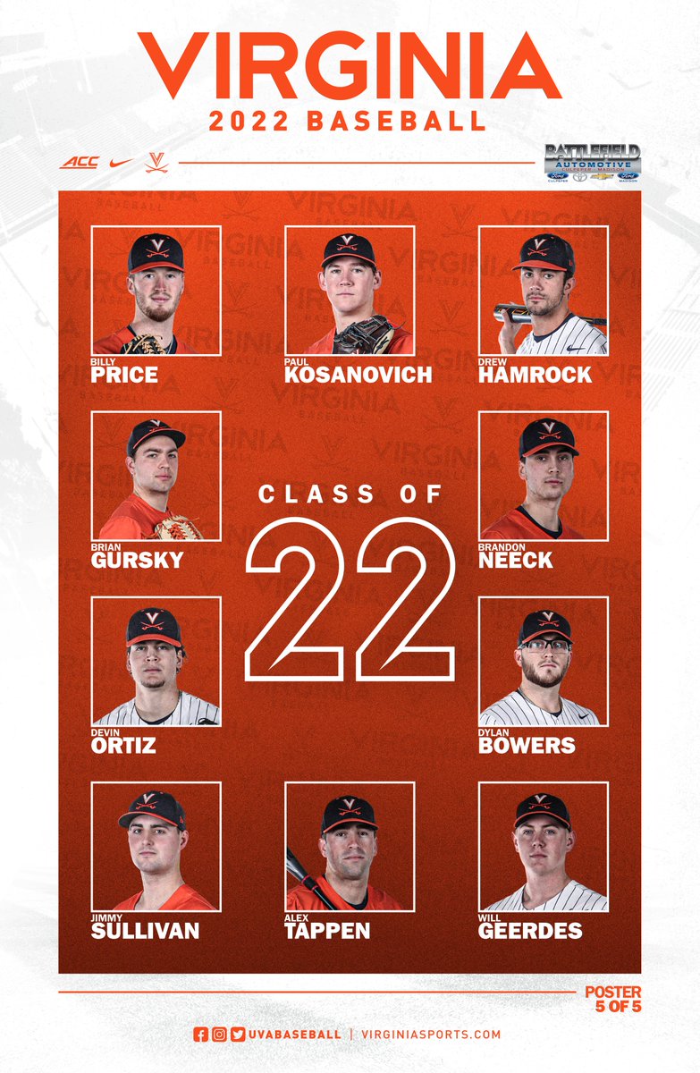 Senior Day at the Dish! We'll recognize this year's class prior to game two of the series at approximately 9:30 a.m. Pick up this 👇 commemorative poster at the ballpark today! #GoHoos