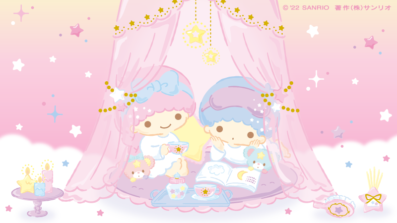 book star (symbol) pastel colors cup curtains open book blue hair  illustration images