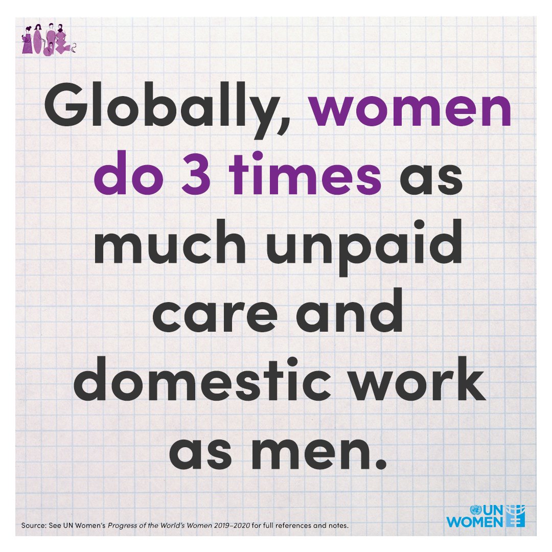 unwomenchief's tweet photo. Within families, the distribution of care &amp; domestic work is not random. Women take on the lion’s share, particularly those who live in rural areas, poor households, who are married &amp; have young children.

Let's make families more equitable!
#DayOfFamilies https://t.co/rSaxhYybCj https://t.co/v1siD2khBR