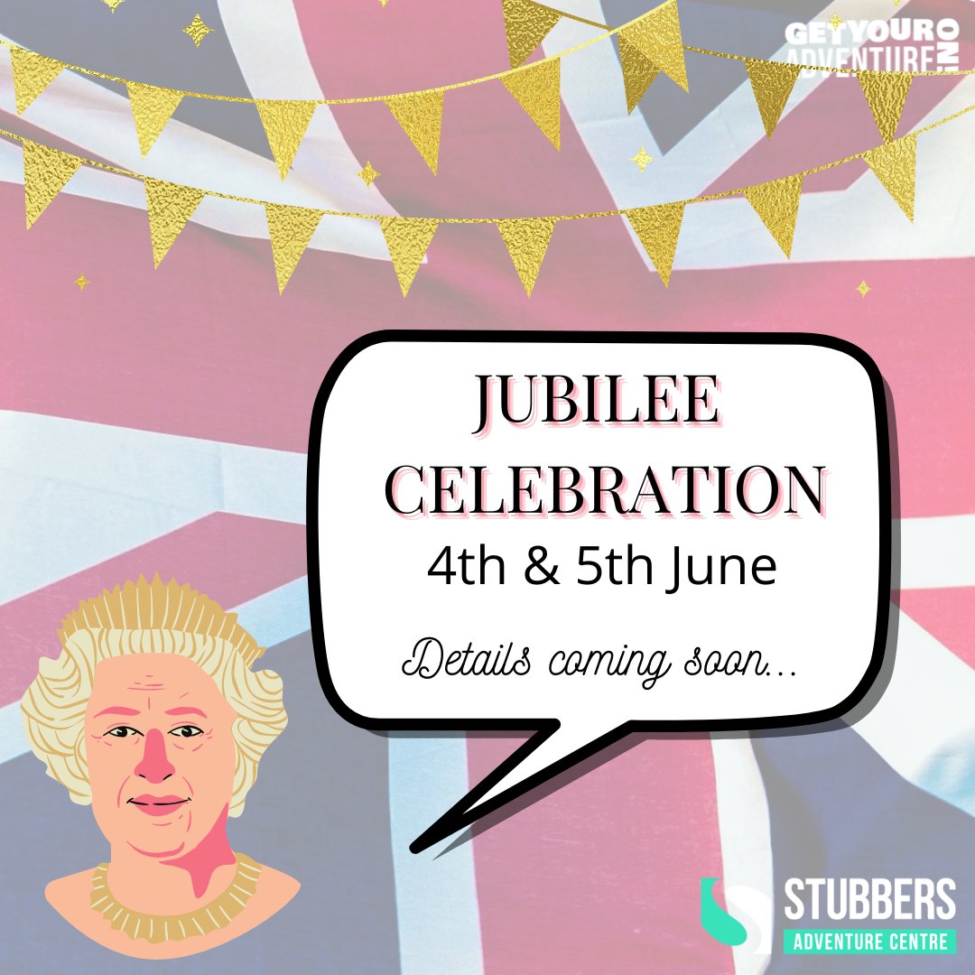 EXCITING NEWS! 

To celebrate the Queen's platinum jubilee, we will be holding a super special weekend event at Stubbers. 

So buy your general admission tickets now and get ready for a weekend filled with exciting extras! 

More details coming soon - keep your eyes peeled 👑🇬🇧