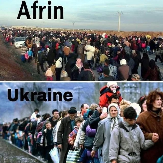 Saalaar's tweet photo. Turkey is bombing #TilTemir & #Kobane everyday but for one week is also escalating assaults on #Afrin villages of #Sera ##Serawa & #Sehba there are casualties. "Turkey" a NATO member; is this why u want to expand NATO? Ha?😠
@POTUS @antonioguterres @KremlinRussia_E @UN @SFRCdems https://t.co/Fr2W3JvVCH