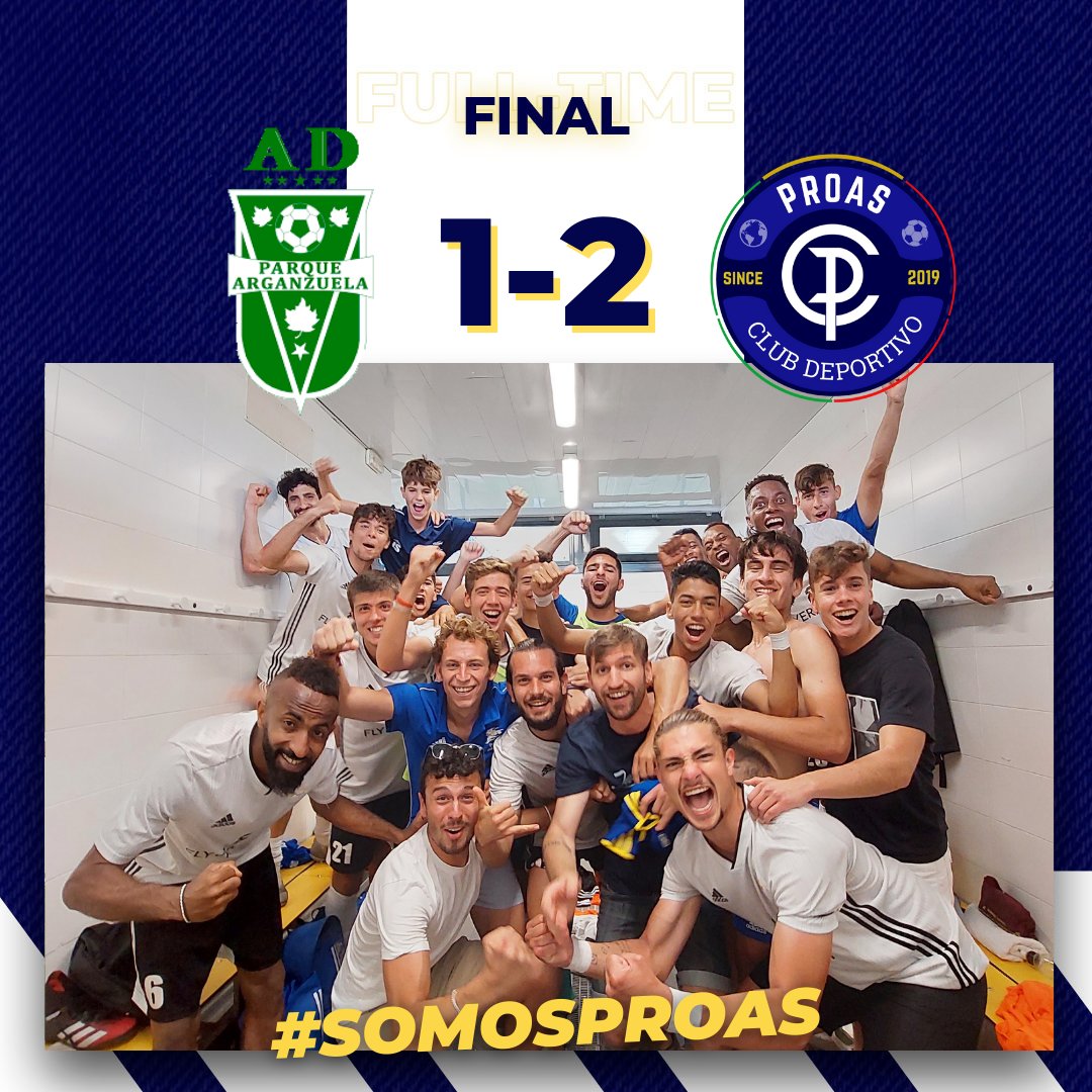 cdproas's tweet photo. VAMOOOOOOOS PROAAAAAAAS HASTA EL FINAAAAAAL😍⚽️💙

AD Parque Arganzuela 1️⃣ - 2️⃣ Proas

35'⚽️ Gómez
88'⚽️ Álvaro

#SomosProas #ProasLive #ProasTV https://t.co/C9wzyj8Jxg