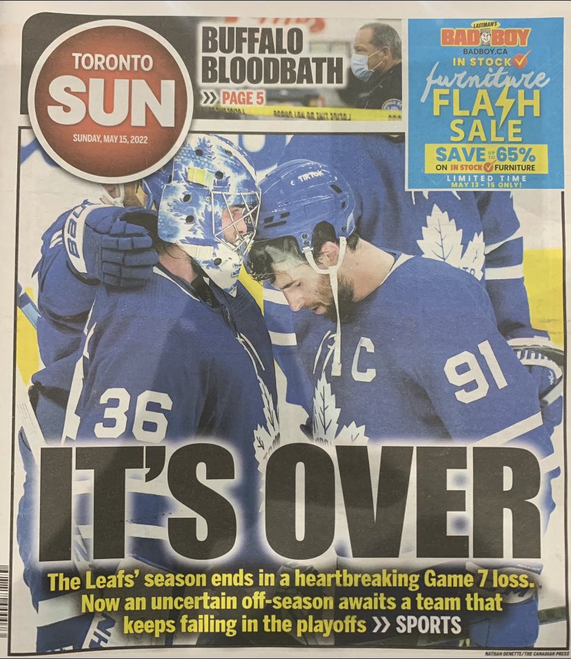 Waking up today after another ⁦<a href="/MapleLeafs/">Toronto Maple Leafs</a>⁩ loss.. it hurts but somehow this year feels different! I believe it’s not over with this group, the best is yet to come! 

💙🤍Go Leaf’s Go🤍💙
#leafsforever #leafs