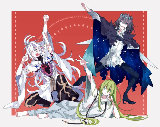 エルキドゥ/マーリン/オベロンは我が家のバスター要員

#FGO 