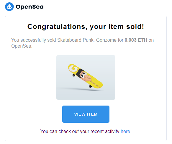 jeyhun_md's tweet photo. Yeaaah🔥Sold🎉
Thank you for your support and your trust in skateboards @gonzome_lab 🤗

Get on your skateboards before it's too late👉https://t.co/ATO7jMOuAO

#NFTs #nft #nftart #nftcollectors #opensea #OpenSeaNFT https://t.co/XYikk9dx6x