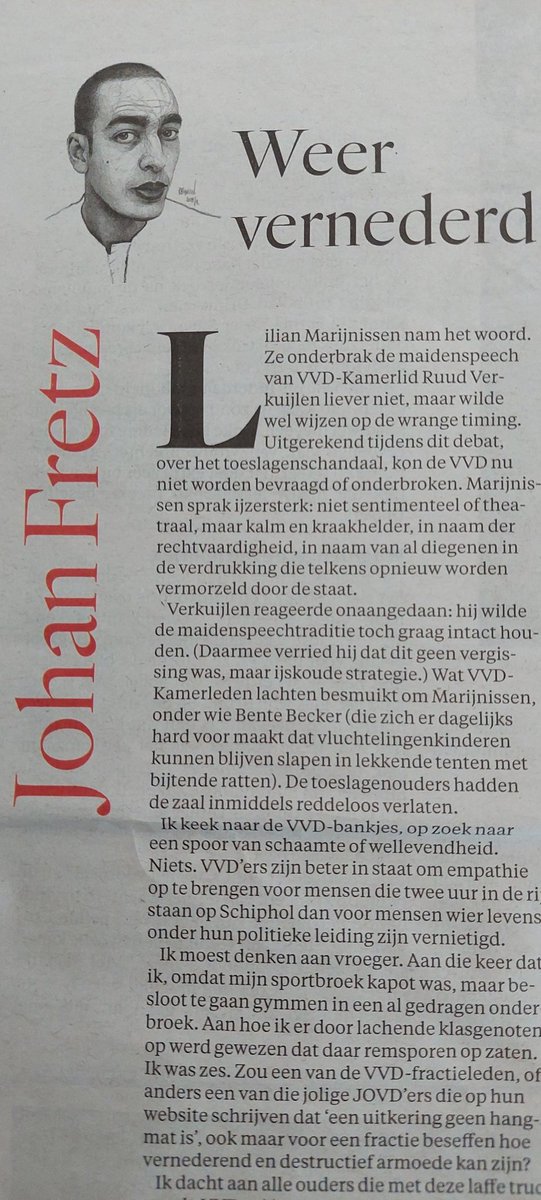theSelfOfficial's tweet photo. Johan Fretz is wederom scherp in zijn oordeel over de VVD. En die @bentebecker... Wat een mensontwaardig monster is dat. Hoe kan zij 's nachts slapen? https://t.co/7GW4B18uU1
