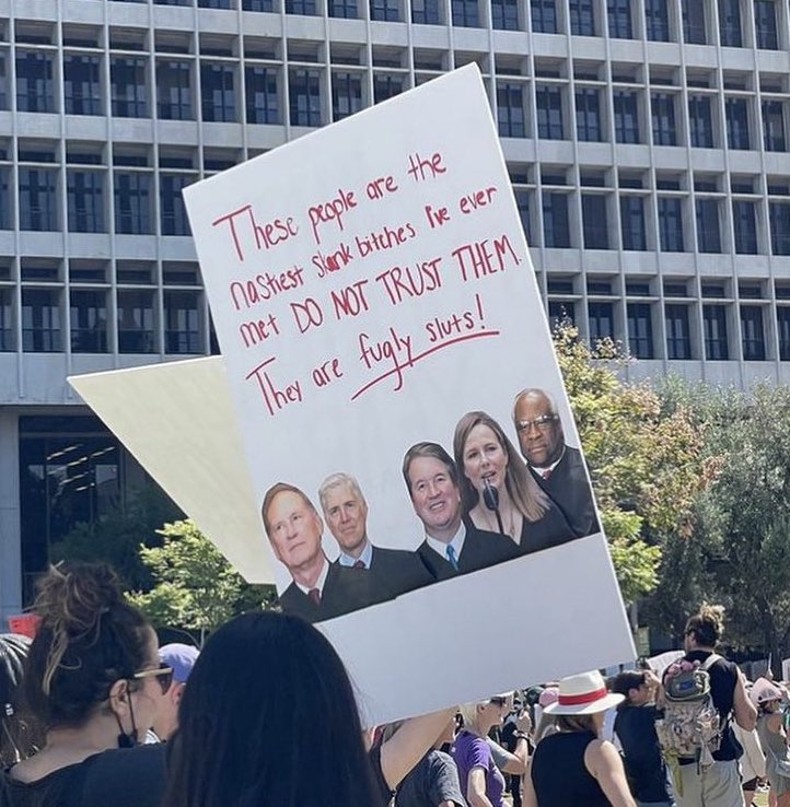 imaginarybar's tweet photo. This sign from LAโs #BansOffOurBodies march!
โค๏ธ Love the Mean Girls reference. #DoNotTrustThem #CorruptScotus https://t.co/KV96vhrgfW