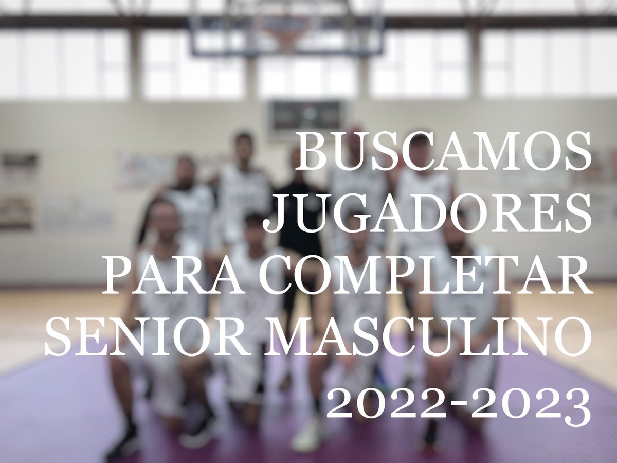 El Senior Masculino busca jugadores para completar el equipo de la próxima temporada. Si te apetece jugar y competir mándanos un mensaje. Estamos entrenando a puertas abiertas este mes de mayo y de junio los martes y los jueves de 20:00 a 21:30. <a href="/fbcv_es/">FBCV</a>