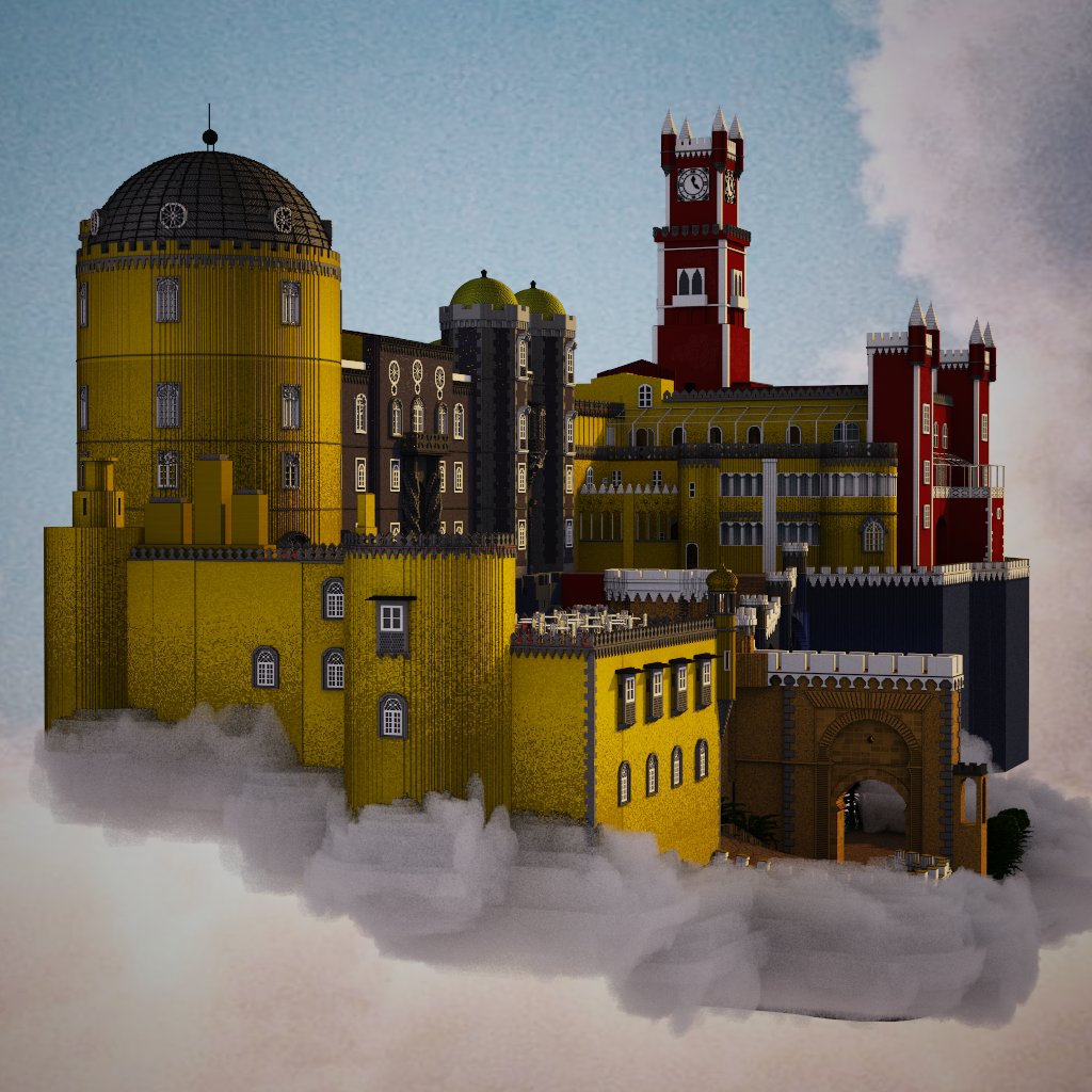 VoxeledCastles's tweet photo. Palacio Da Pena, dropping today on OpenSea at 4PM UTC! https://t.co/qHlcDFLeuI