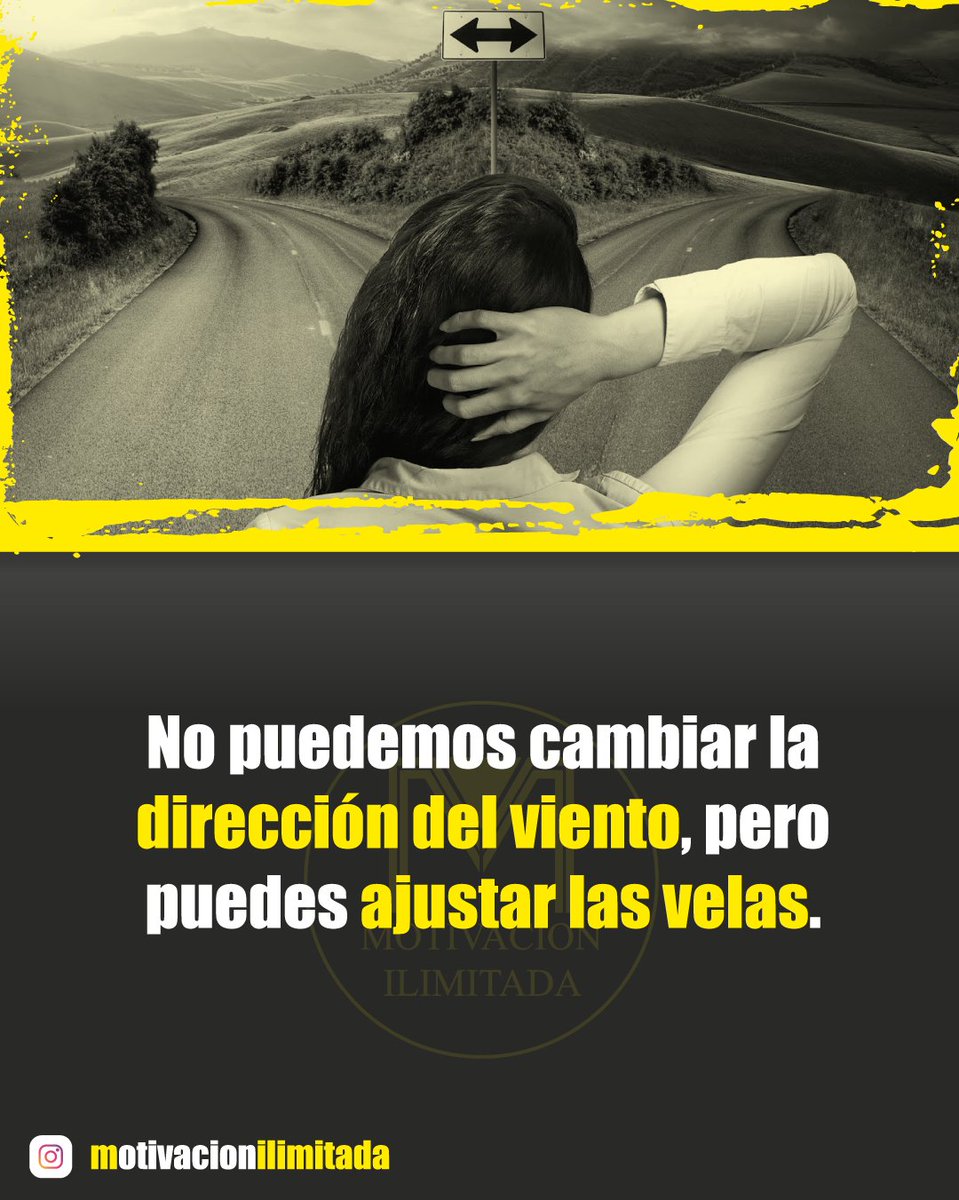 SilvaRigels's tweet photo. ✅Existen cosas que ya tienen su dirección establecida, pero nosotros siempre podremos decidir nuestro camino.
#coach #Motivacion #quote #quoteoftheday #Motivation https://t.co/OUNek5Xv8u