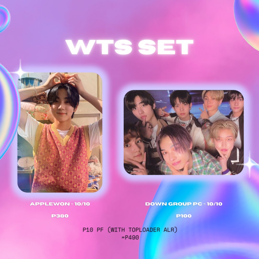 sentwt_0723's tweet photo. [SENTWT]

🌷Small Set🌷
APPLEWON 
DOWN GROUP PC

⤷₱480 (gcash only)
⤷payo
⤷mod: flash express

#sentwtsells 
#sentwtbentables 
𖥻 wts lfb lf enhypen dimension dilemma charybdis jungwon applewon border carnival down group pc https://t.co/5Fl88kZ9S5