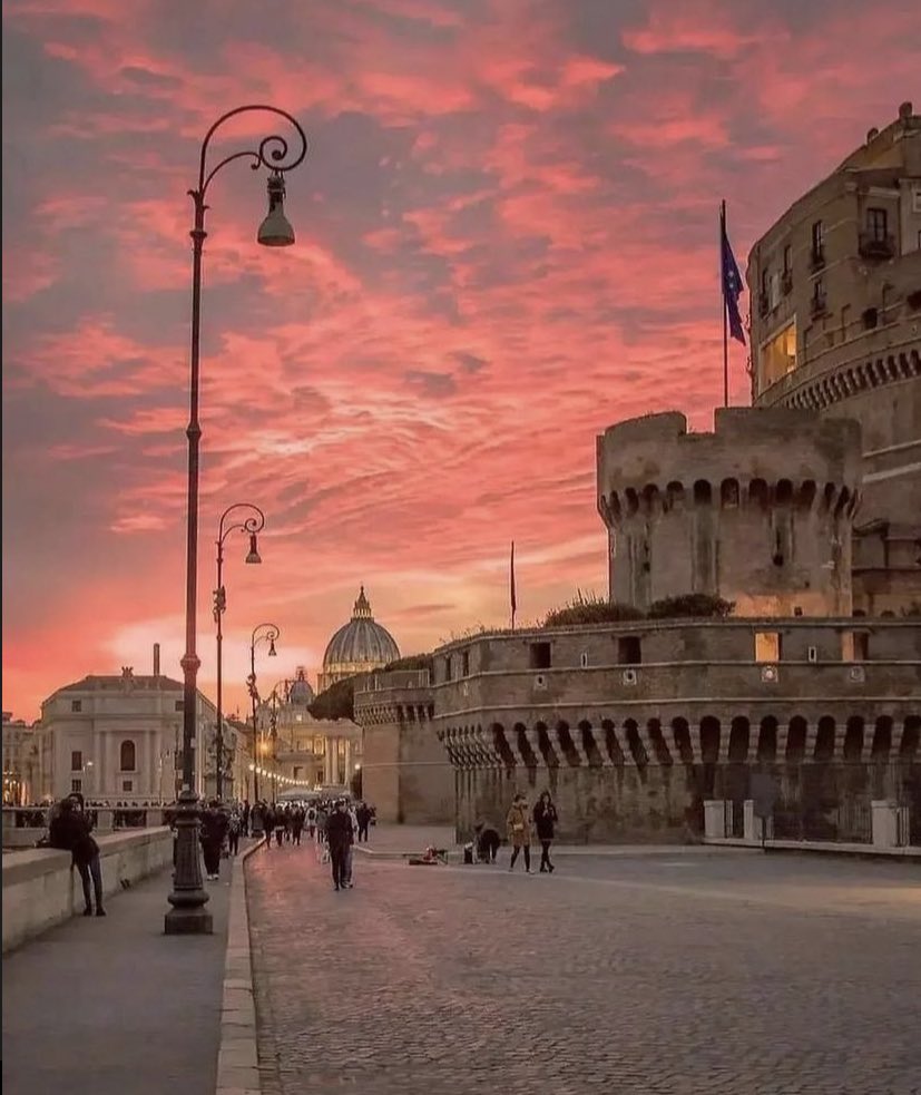 Sunset in Rome