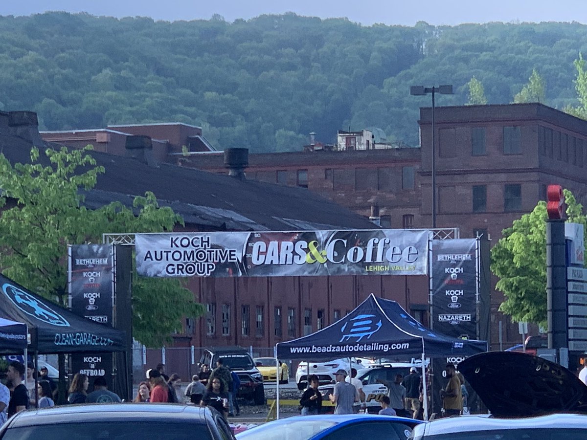 JennyCasebolt's tweet photo. We’re at Cars &amp; Coffee at the Steel Stacks today. Stop by to learn more about a fantastic career in student transportation! @ArtsQuest @BethlehemAreaSD https://t.co/O91pCgNCg1