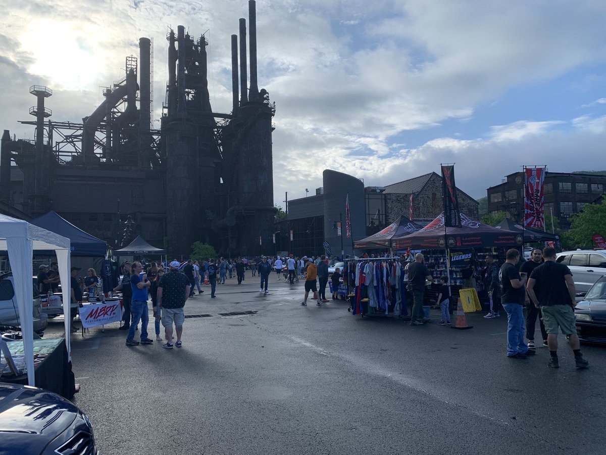JennyCasebolt's tweet photo. We’re at Cars &amp; Coffee at the Steel Stacks today. Stop by to learn more about a fantastic career in student transportation! @ArtsQuest @BethlehemAreaSD https://t.co/O91pCgNCg1