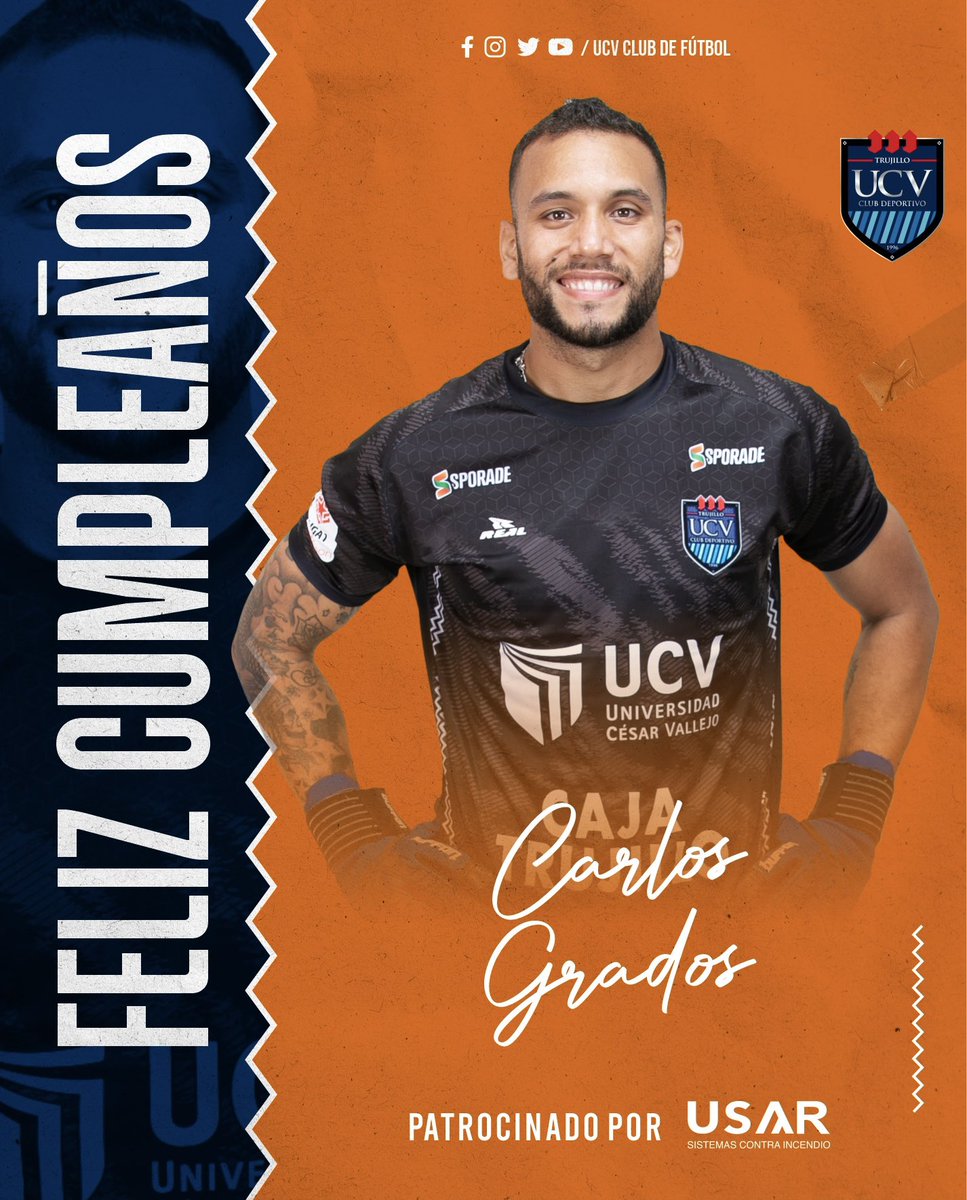 clubucv's tweet photo. 🥳🎉 ¡Feliz Día Carlos!
🎁🧡 Nuestro Poeta #CarlosGrados, está de cumpleaños
📥 Déjale tu saludo en los comentarios
#FuerzaCarlos
#FuerzaVallejo https://t.co/WKTh0MU4ka