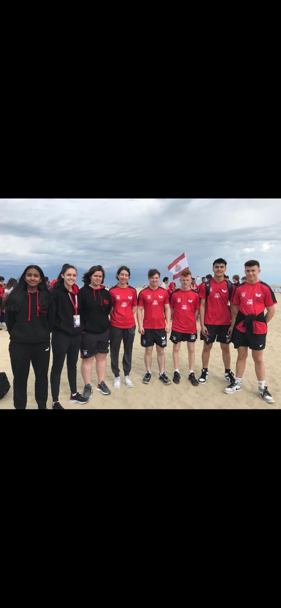 Karlmarriott5's tweet photo. @Amymarriott13 getting ready to compete in the world schools tomorrow. Opening ceremony tonight. For team England .@wickersleyssc @wicksixthform @TableTennisENG https://t.co/Zg1mOqDkx2
