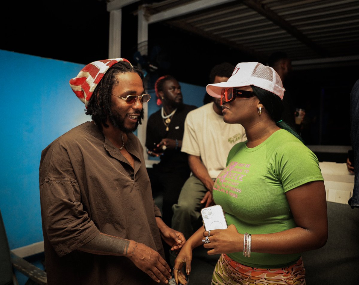 Spotify's tweet image. Love to everyone that came out to celebrate @kendricklamar in Ghana at our #MrMoraleAndTheBigSteppers party last night 💚