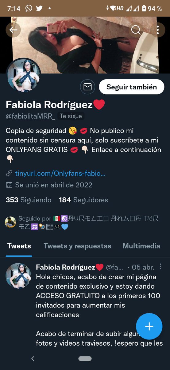 funycarcel's tweet photo. Mi Dra. Hermosa @fabiolitaMRR ¿este perfil es de usted? Porque menciona que tiene OF 😱😯 https://t.co/91R6KVzE4Z