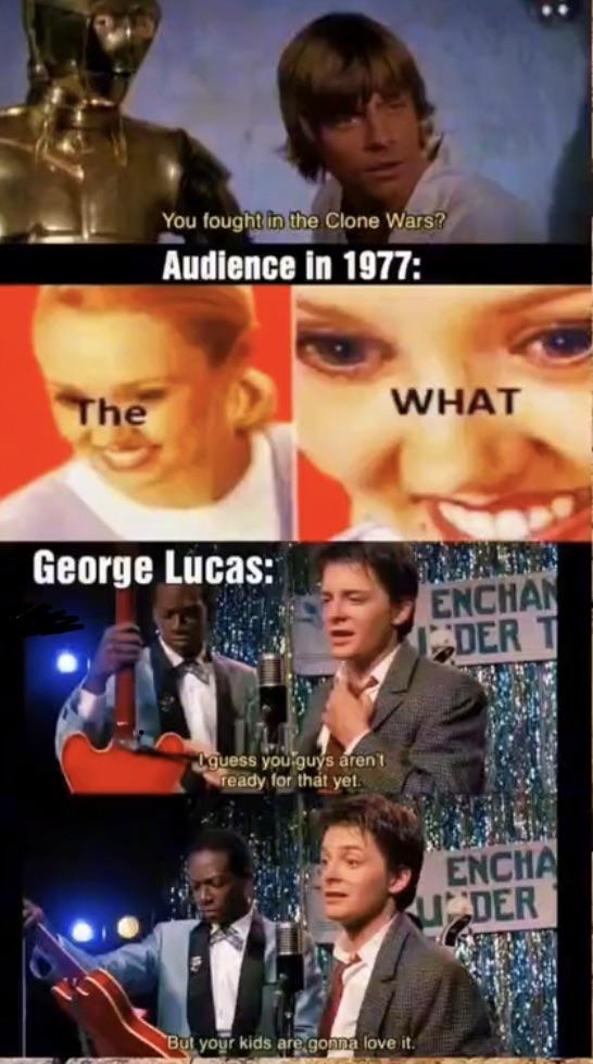 rPrequelMemes's tweet image. I wonder what they thought the clone wars was. redd.it/uq0nkx