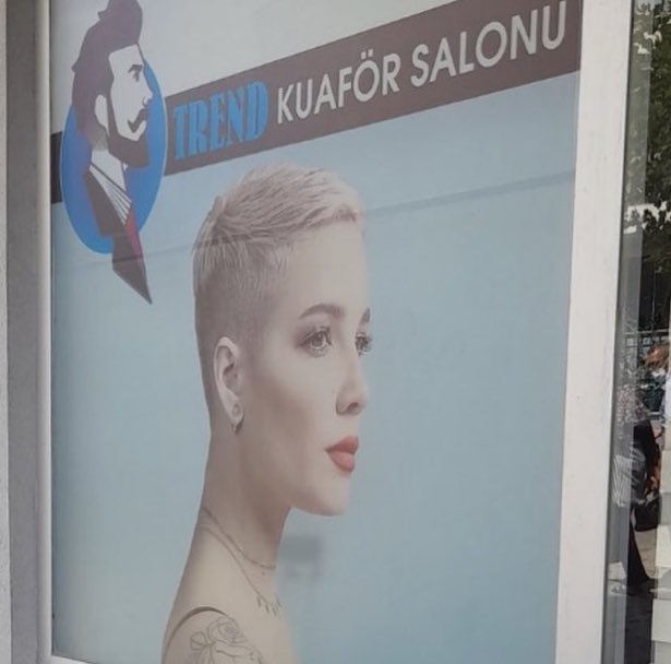 77- trend kuafor salonundaki halsey