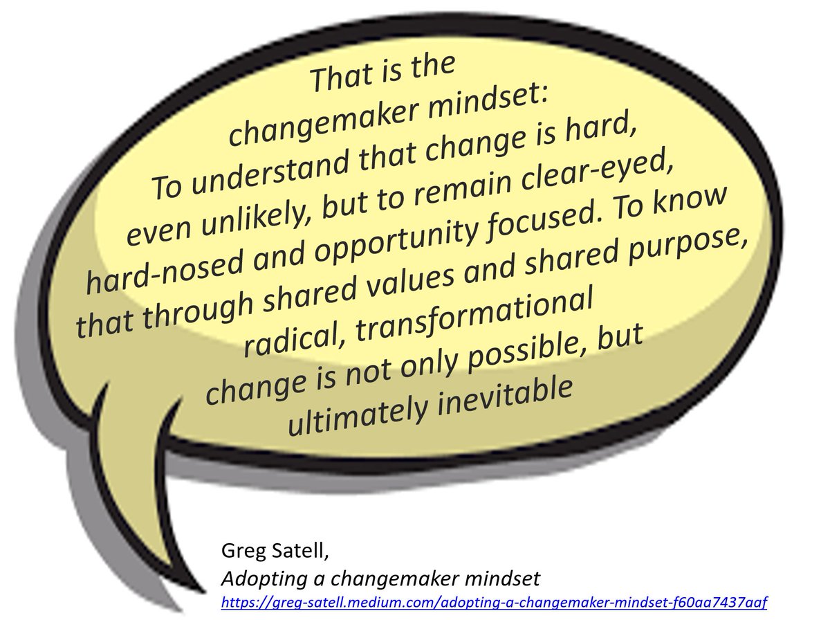 HelenBevan's tweet photo. Having a changemaker mindset means we understand that change is always built on common ground &amp; we need to listen to, &amp; build empathy for, even our strongest adversaries, because that's how we identify shared values &amp; move things forward: https://t.co/OI3XIpOdL9 By @digitaltonto: https://t.co/LAL6jJ9Ccb