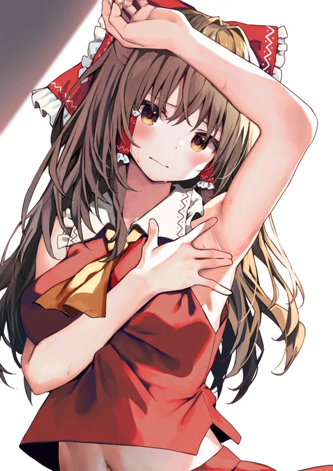 霊夢ちゃんにワキ見せてもらった 