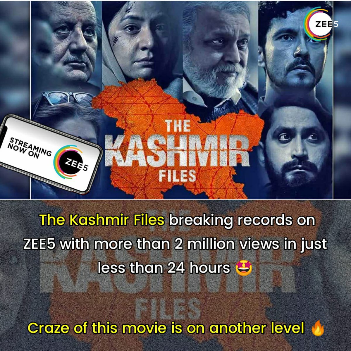 Hats off to dir @vivekagnihotri for making The Kashmir Files ..entire cast did a perfect job in their respective roles, esp. @AnupamPKher and @DarshanKumaar watch on @zee5india
#TheKashmirFilesOnZEE5
