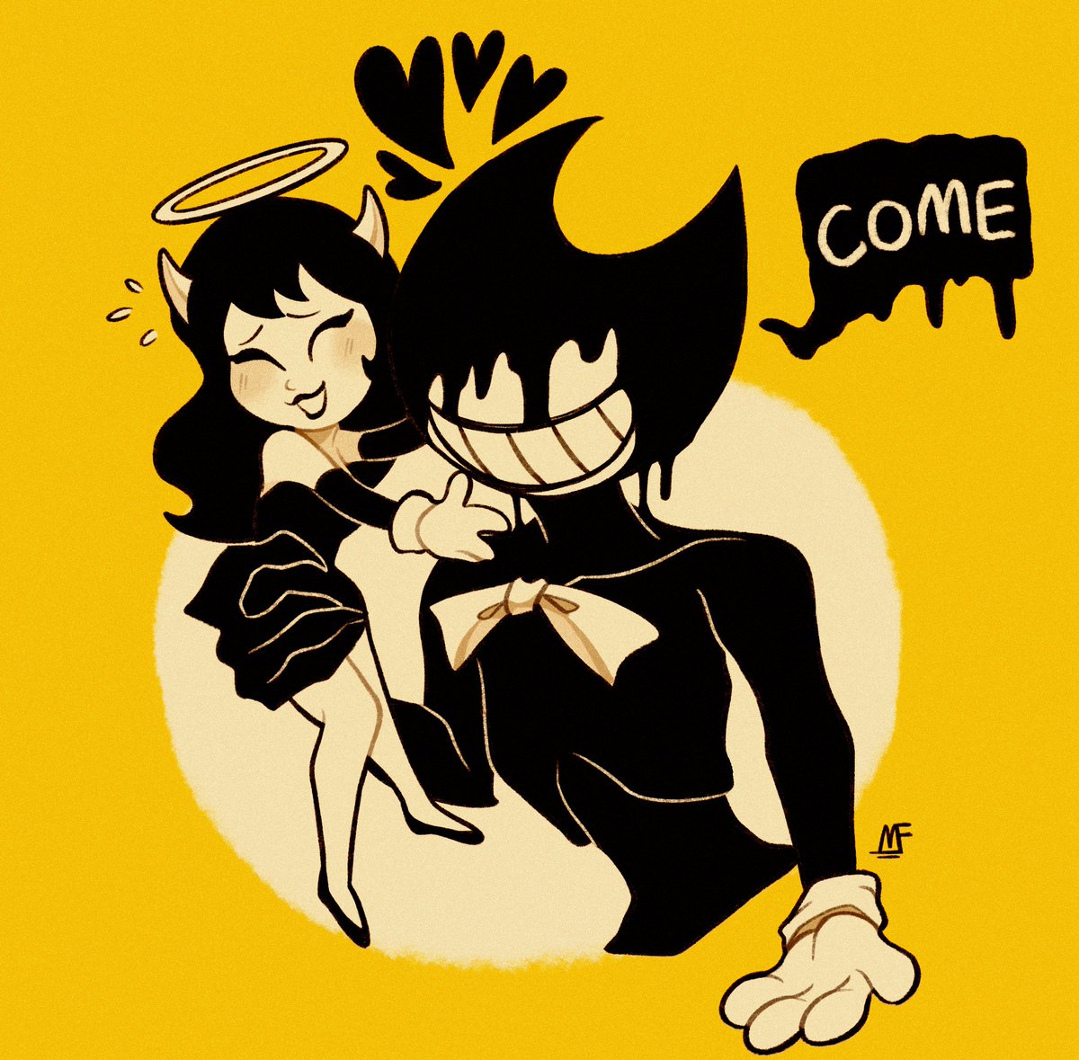 👼🏻🖤😈
#batim #batimfanart #bendy #bendyandtheinkmachine #aliceangel #alicetheangel #inkbendy #inkdemon