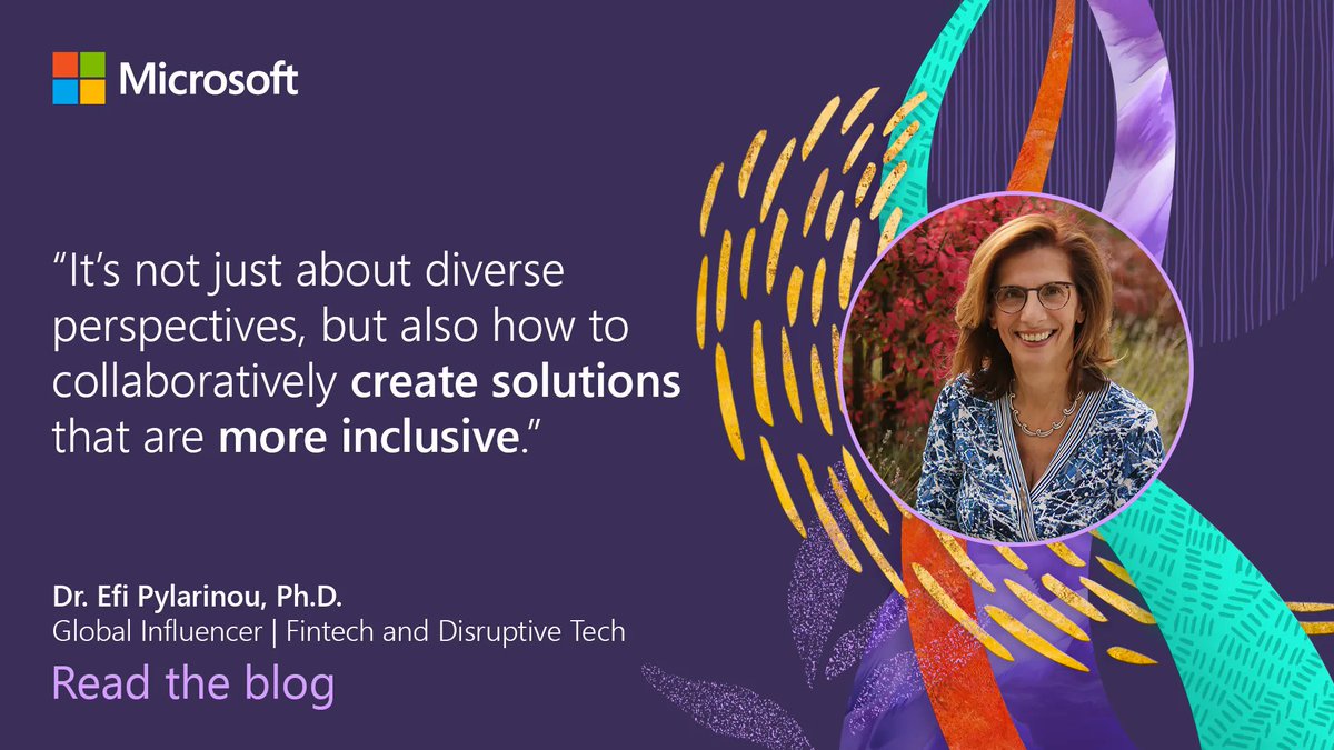 📌 Mentors who encouraged my curiosity helped me find my unique voice. 

Read about my career in financial services in this
 @Microsoft spotlight series, “Women in Tech.” buff.ly/39dJUjK 

#WITThoughtLeader #MSIndustryVoices
#MicrosoftAmbassador