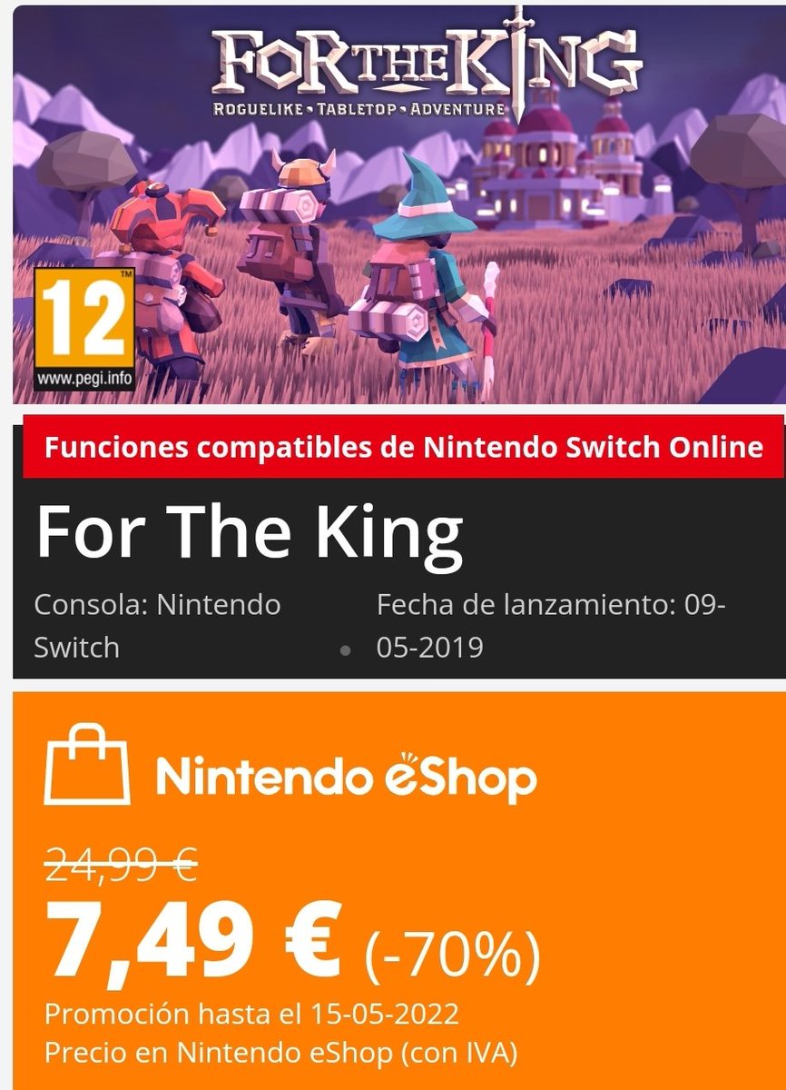 JonTorden's tweet photo. No soy de comprar juegos no-exclusivos para Nintendo Switxh. Prefiero tenerlos todos en PC y jugarlos a full.

No obstante, echadle un ojo a este juego para jugar cooperativo en Switch, está en oferta 🔥

Puede que le guste a @Universo__friki y @MariGameLover  🙈 https://t.co/Teoi9s9awK