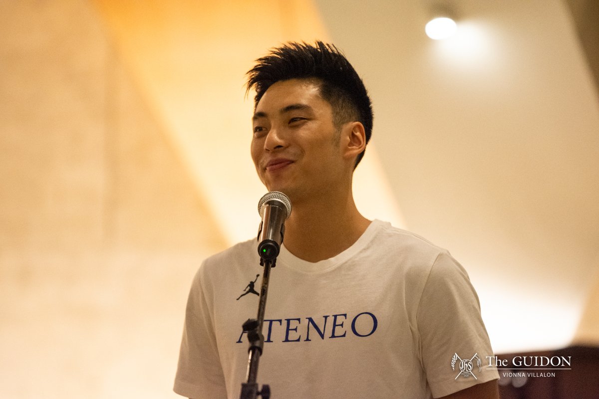 TheGUIDONSports's tweet photo. The Men’s Basketball Team’s graduating seniors Gian Mamuyac, Tyler Tio, Raffy Verano, and Jolo Mendoza, as well as Head Coach Tab Baldwin expressed their gratitude towards the team and the Ateneo community at the end of the mass. https://t.co/NpRFfbshWB