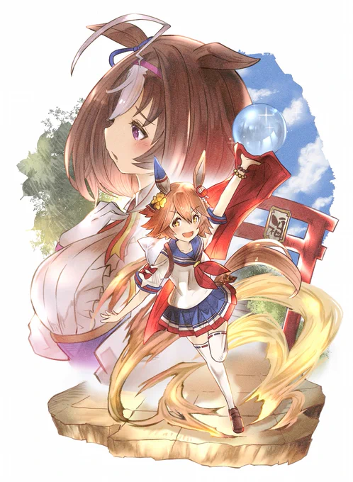 ウマウマ～♪
#絵柄が好みって人にフォローされたい 
#ウマ娘プリティーダービー  #ウマ娘 
