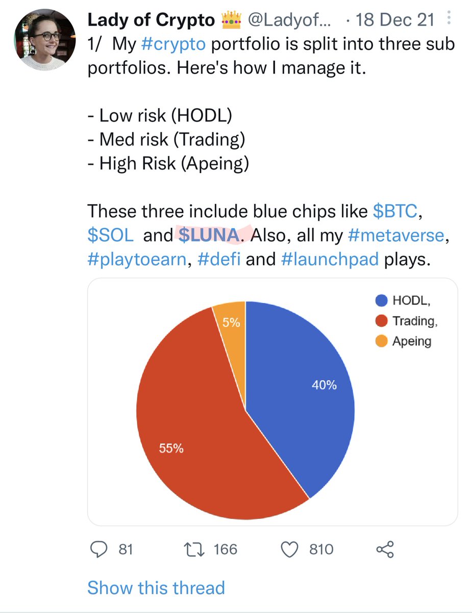 Fr33dom_F1ight's tweet photo. @LadyofCrypto1 $LUNA Blue Chip?.... $ADA shit coin? 😂 what's that saying slow and steady something something $LUNA to 0 https://t.co/OwNUHcpO72