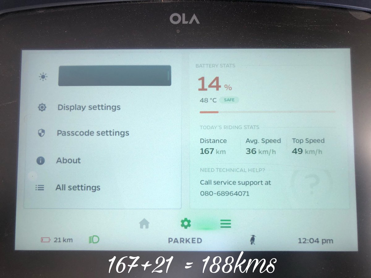 rajanvats0421's tweet photo. Did some1 say 200km per charge..
@bhash well just 12kms short, which will be definitely accomplished and exceeded very soon..
@OlaElectric @ODOC_official
#RealRevolution #RealRange #RealConfidence https://t.co/ME8Fqx3aiW