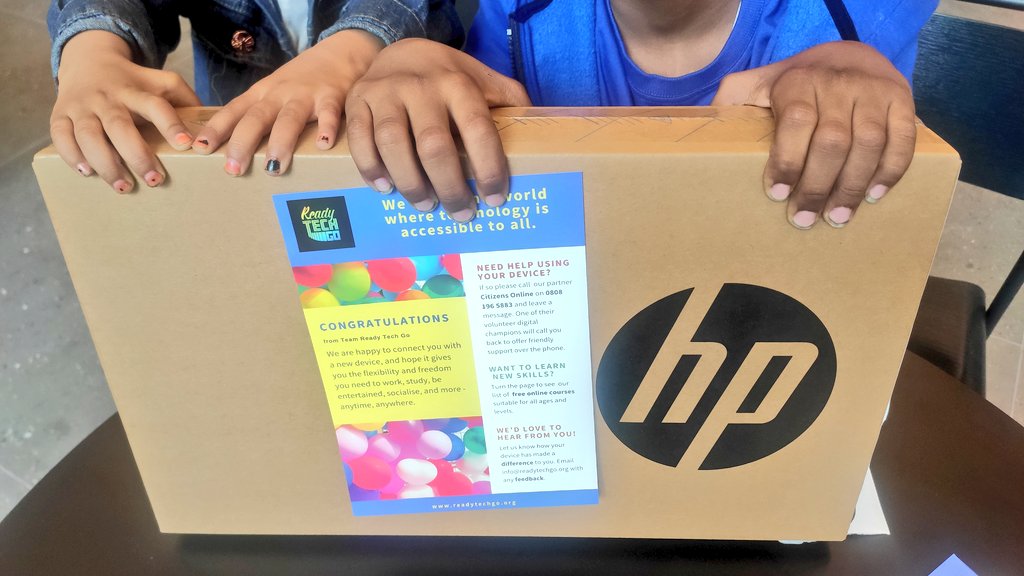 StoryShikari's tweet image. Sunday morning's volunteering done with @ready_tech_go ✅
Two years in action, still nothing beats seeing people receive laptops they really need, from care leavers to refugees, and children to abuse survivors. 👩🏽💻👨🏿💻🧑🏻💻
Find out more or donate via readytechgo.org 🏹