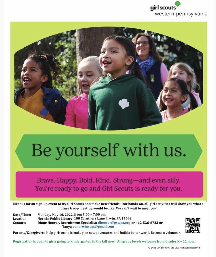 musicmommaof3's tweet photo. #norwin #northhuntingdon #irwin #daisyscouts #browniescouts #girlscouts #cantstopgirlscouts https://t.co/FSF1r8yq1S