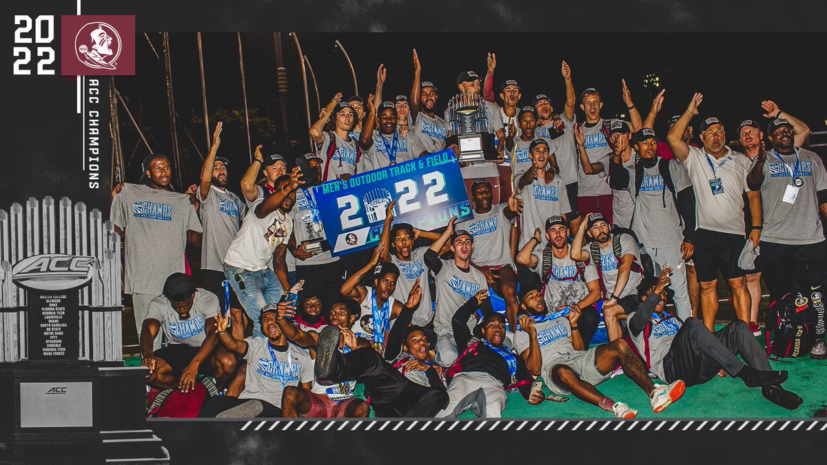 2022 ACC Men's Outdoor Track &amp; Field Champions, <a href="/FSU_Track/">Florida State T&F/XC</a>! 🏆🍢