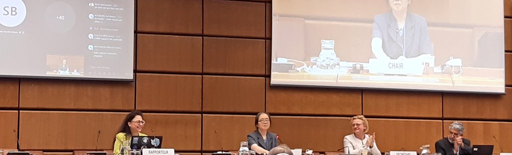 #UNSCEAR ⚛ 69th session in Vienna. Our 🇧🇪 team actively contributed to this important work to assess effects of exposure to ionizing radiation. Crucial work to evaluate risks and establish protective measures. Time to thank H. Vanmarcke and wish good luck to S. Baatout as HoD!
