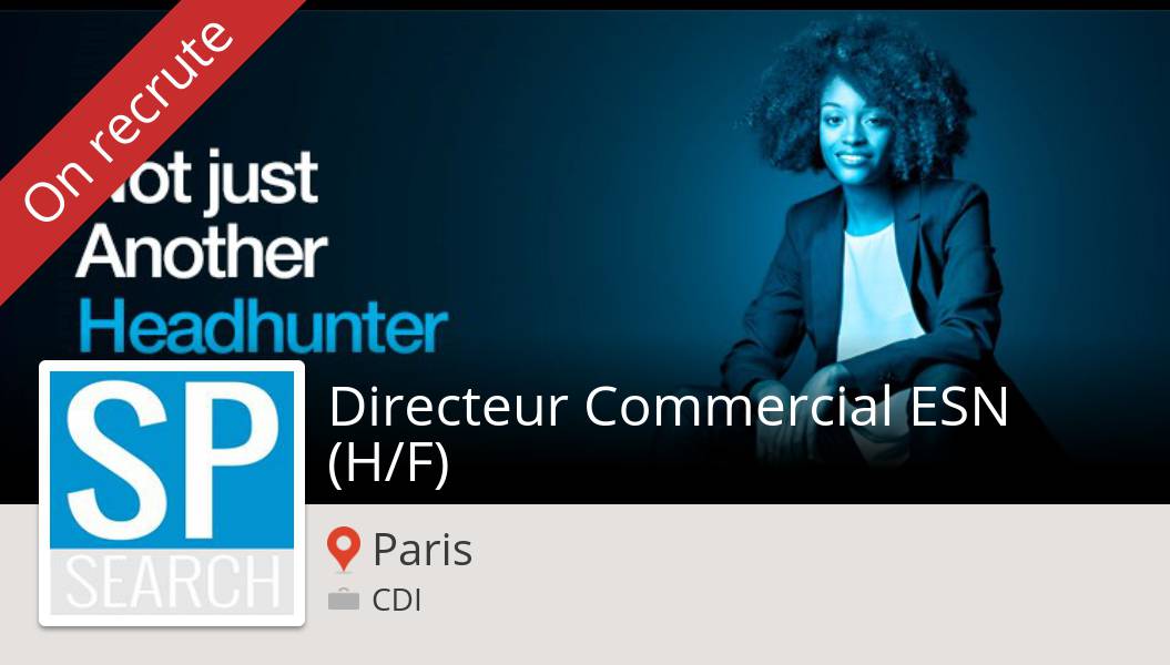 SPSearchFrance's tweet photo. #Directeur #Commercial ESN (H/F) (#job) recherché #Paris. #SPSearch https://t.co/hTjPVpo4nc https://t.co/J7BVykvjvG