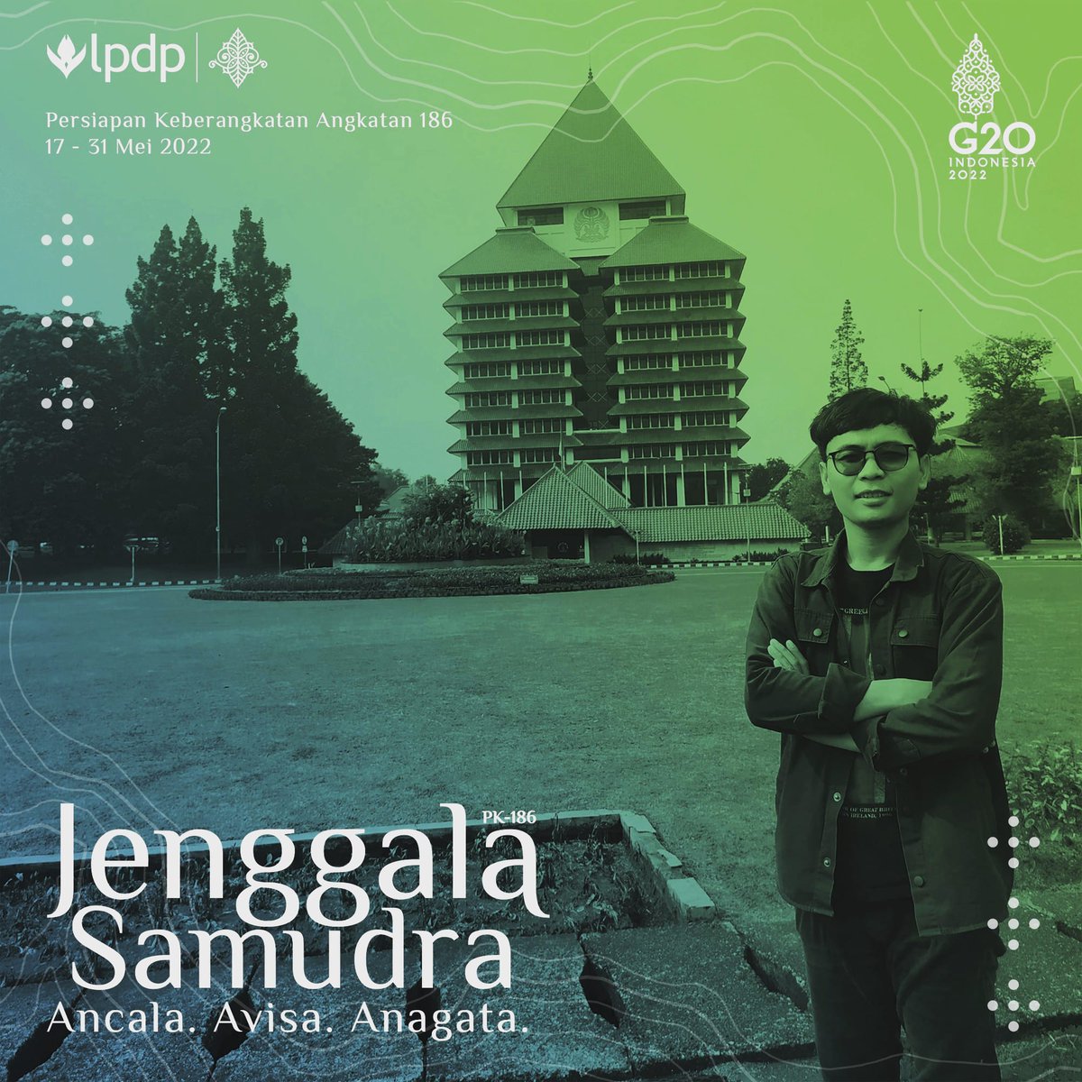 Berkolaborasi merangkai tujuan dan cita negeri, saya Andika Widiyanto, awardee <a href="/lpdp_ri/">#DiriUntukNegeri</a> dengan penuh semangat dan rasa bangga siap mengikuti Persiapan Keberangkatan (PK) angkatan 186 “Jenggala Samudra”,  pada tanggal 17 – 31 Mei 2022.