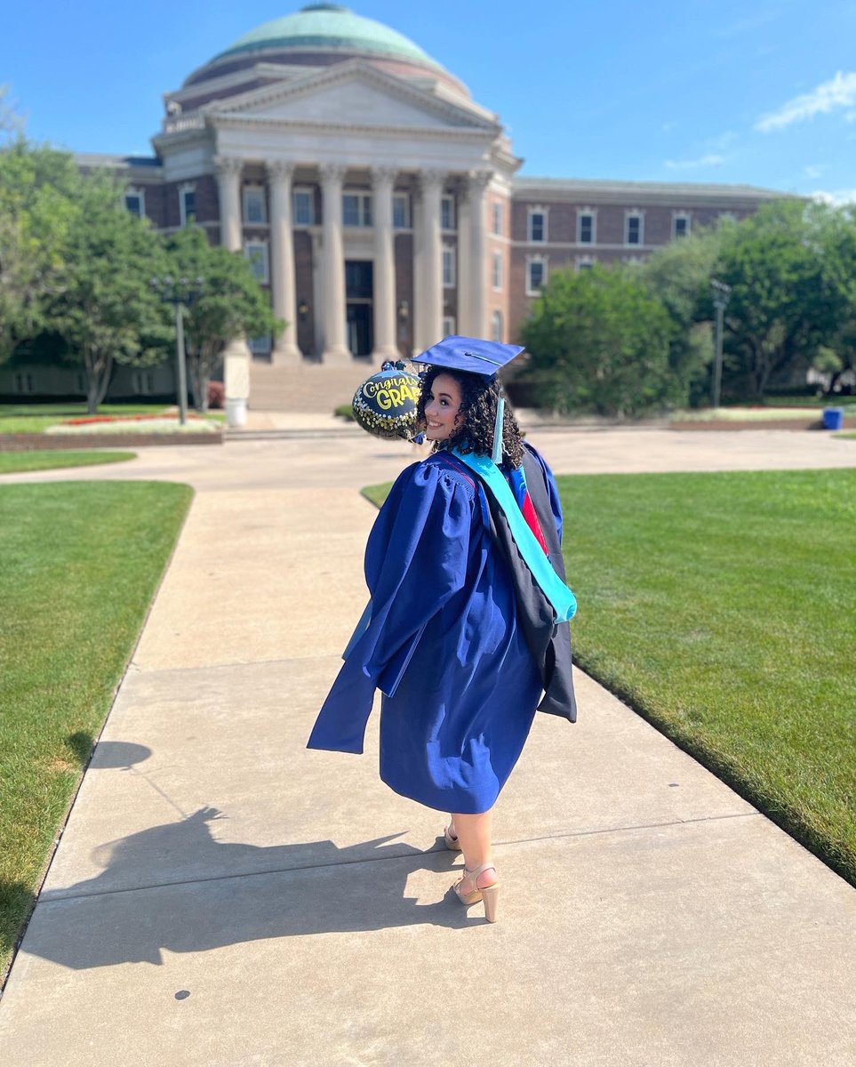 samira_salva's tweet photo. Grateful and blessed for all the amazing experiences. Master of Education in Urban Educational Leadership! ✔️ 🎓 #graduation2022 #smumustangs #ponyup https://t.co/xUuRYSXnMo