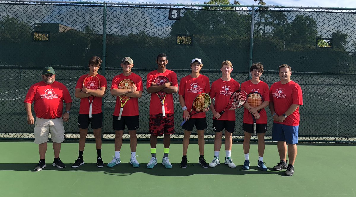 RBHSTennis's tweet photo. Thank you Sampras for all your hard work and dedication to Gator Tennis. You will be missed, but what a great way to end it as a North-South All Star. @Gator_Athletics @GatorRbhs @RBHSGators https://t.co/ubMEGPkpNx