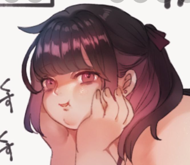 すこし肌面積多かったので直しました
進捗
ほっぺたの丸みこそ至高
(ファンボ) 