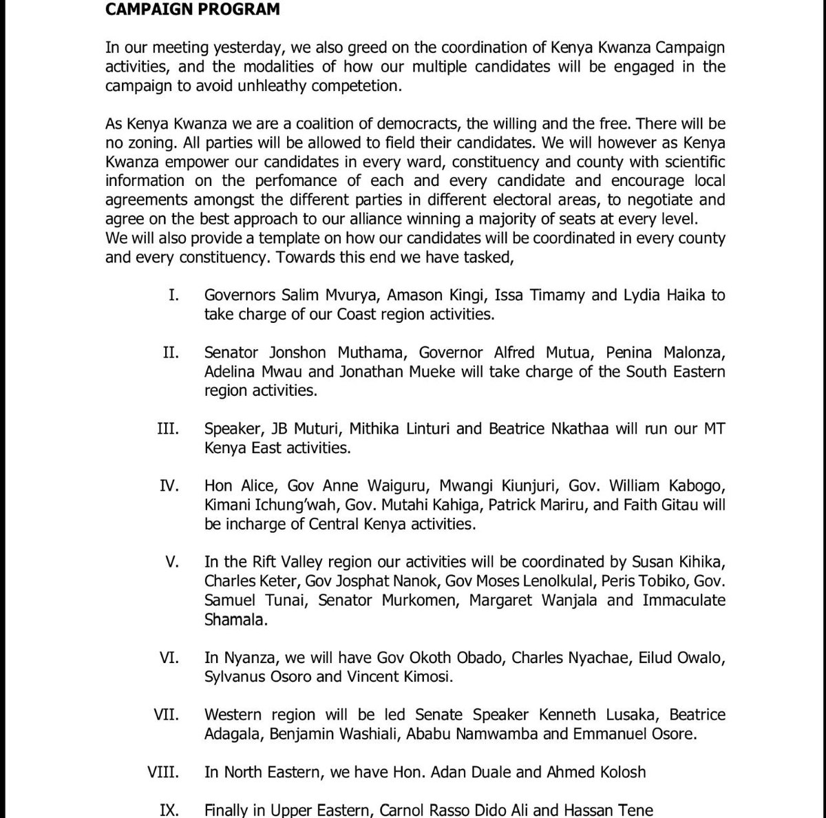 Kenya Kwanza Alliance tweet media