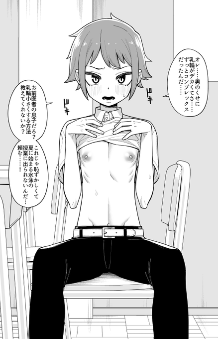 大きい乳輪がコンプレックスのクラスメイト 