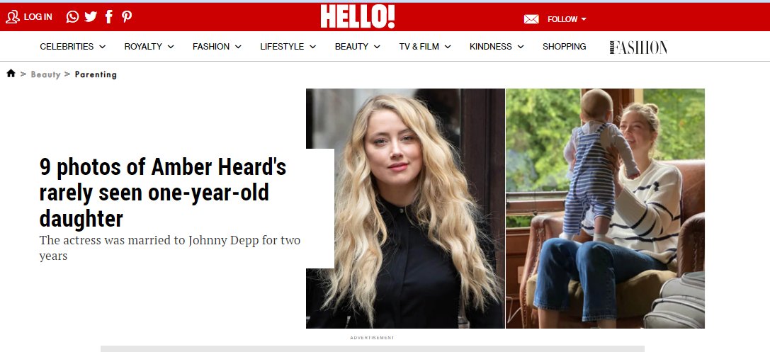 2 pic. Her PR team is failing to contain the negative press generated by her court appearance. So what do they do? Use an innocent 1yr old as damage control to clean her public image. ABSOLUTE PARASITE! #JusticeForJohhnyDepp #JohnnyDeppVsAmberHeard #AmberHeardIsAPsycopath #AmberTurd https://t.co/jSfMTUEOfJ