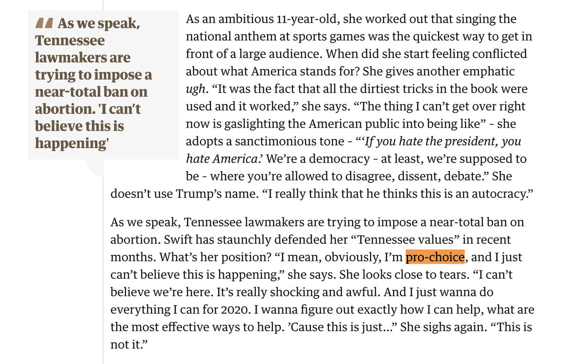 @shipsonwaters In fact, Taylor Swift already did. This interview is from The Guardian (2019) by @laurasnapes