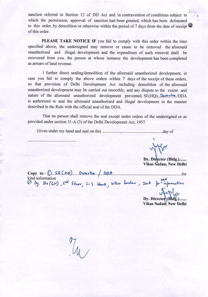 SainiRe's tweet photo. @LtGovDelhi @PMOIndia @AmitShah @ArvindKejriwal @MinOfCooperatn @official_dda  @AdvRajendraPal number of emails to all, inspite of passing of order by DDA dt.28/01/22, no removal of illegal and unauthorised construction yet. https://t.co/9M4UdnNdxr