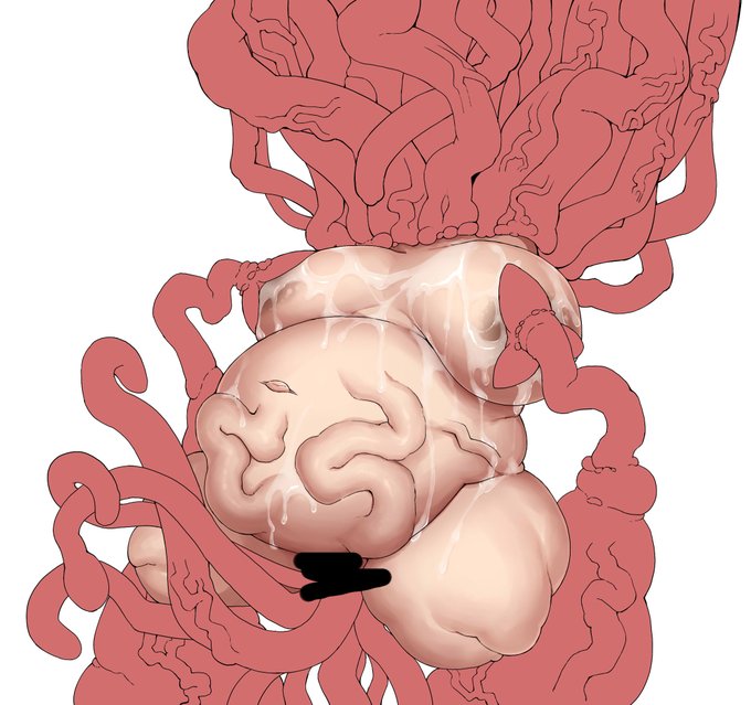 エンディングのCGとして描いてたんだけど、ちょっとグロ過ぎてボツにしようか悩んでる絵 