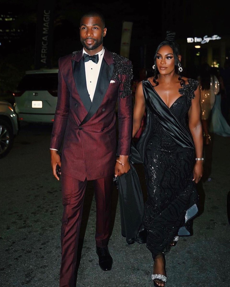 aireyys's tweet photo. We understood the assignment 🌹✨🏆

#theEdwards #mikeandperri #keepmywifesname #AMVCA #lagos #blacklove #AMVCA8 https://t.co/ylVDvnNob4